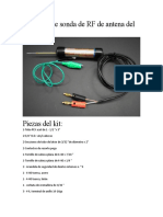 Conjunto de Sonda de RF de Antena Del Pacífico