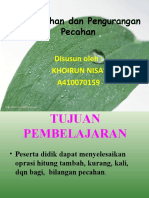 Pecahan Penjumlahan Dan Pengurangan