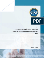 Preguntas y respuestas audiencia UIAF