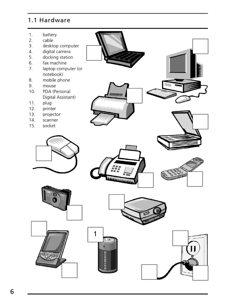 Hardware Some Useful Verbs PDF Laptop Computer Hardware