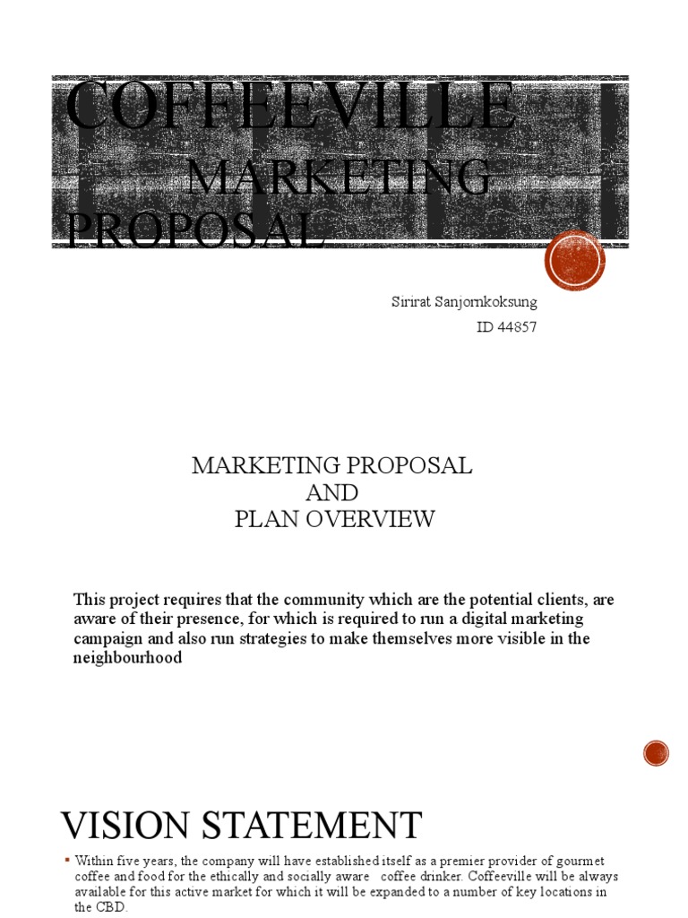 Presentation CoffeeVille PDF Marketing Pricing