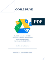 MANUAL DE GOOGLE DRIVE 2019 16 de Noviembre