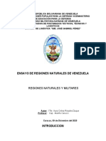 Ensayo de Regiones Naturales de Venezuela