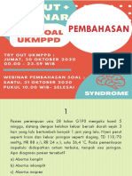 Pembahasan Webinar Ukmppd Syndrome 31 Oktober 2020 (150 Soal ) 55%