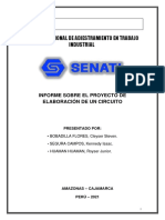 Informe Sobre El Proyecto de Elaboración Del Circuito