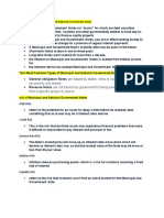 General Obligation Notes Are Issued by States, Cities or Counties and Not Revenue Notes Are Not Backed by Government's Taxing Power But by Revenues