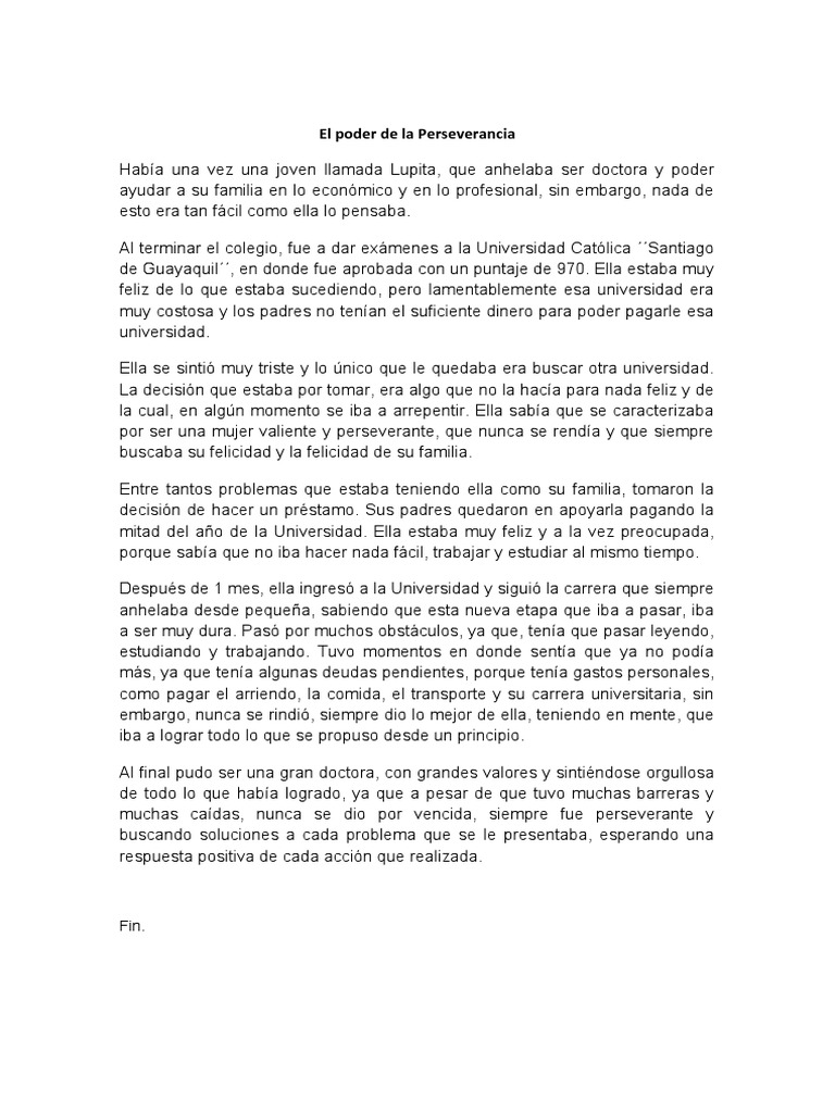 El Poder de La Perseverancia | PDF