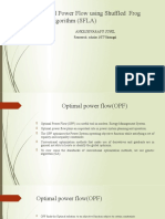 Optimal Power Flow Using Shuffled Frog Leap Algorithm (SFLA)