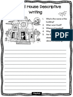 Haunted House Descriptive Writing Template