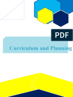Curriculum and Planning