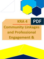 Kra 4 Community Linkages and Professional Engagement & Personal Growth and