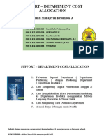 Support-Department Cost Allocation - Kelompok 3