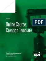 Template: Online Course Creation Template