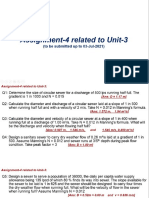 Assignment-4 Related To Unit-3 Design & Construction of Sewer