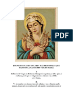 Los Veinticuatro Dolores Más Principales Que Padeció La Santísima Virgen María
