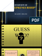 "Entrepreneurship": Overview of