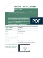 Form Permintaan Konten