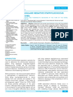 Coagulase Negative Staphylococcus Species : Resistance and Therapeutic Decisions at The Turn of The Novel Millennium