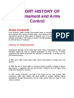 A SHORT HISTORY of Disarmament and Arms Control