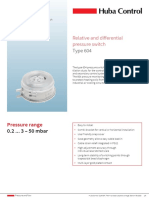 Relative and Differential Pressure Switch: Type 604