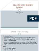 Ujicoba & Implementasi Sistem Materi 3