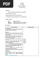 COT 2 - Lesson Plan - Vincent