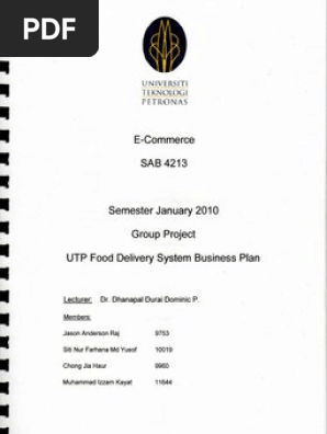 Business Plan - Food