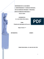 Formas Anormales de Terminar El Proceso Civil Salvadoreño