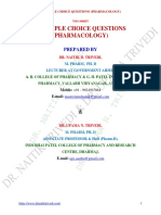 Multiple Choice Questions in Pharmacology