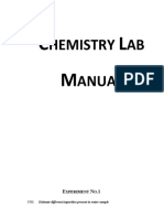 Chemistry Lab Manual