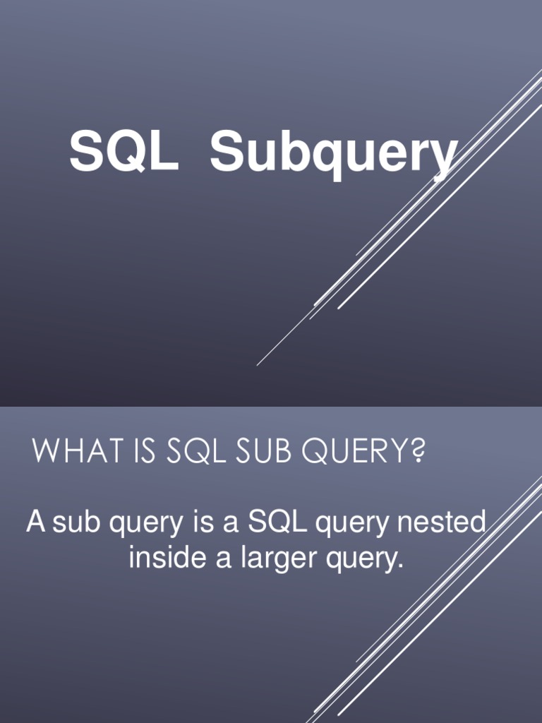 DBMS - Unit 3 - Notes (Subquery - Nested & Correlated) | PDF | Software ...