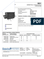 Engineering Data Sheet: Hermetically Sealed Relay 3 PDT/25 AMP