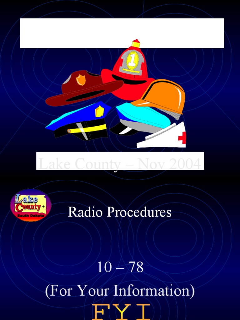 Radio Procedures Nov2004 Pdf Traffic Broadcasting