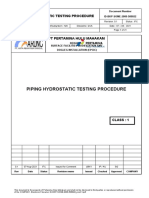 Hydrostatic Testing Procedure