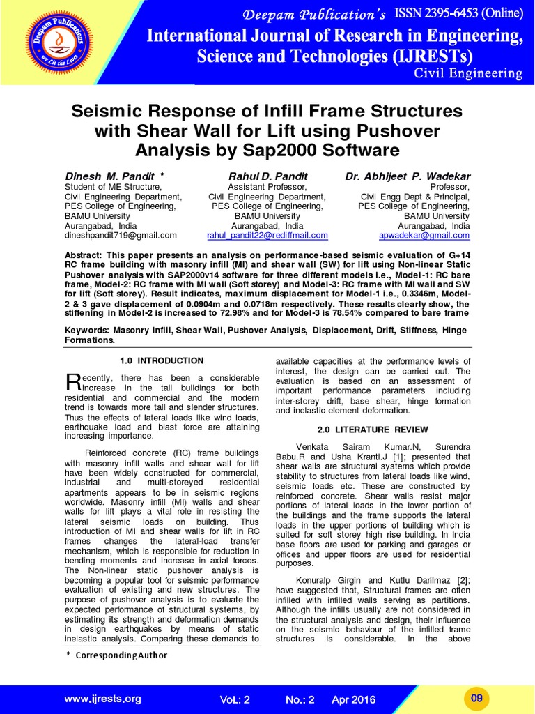 Dinesh Pandit | PDF | Earthquake Engineering | Applied And ...