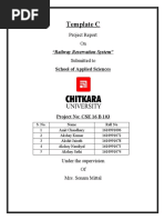 Template C: "Railway Reservation System"