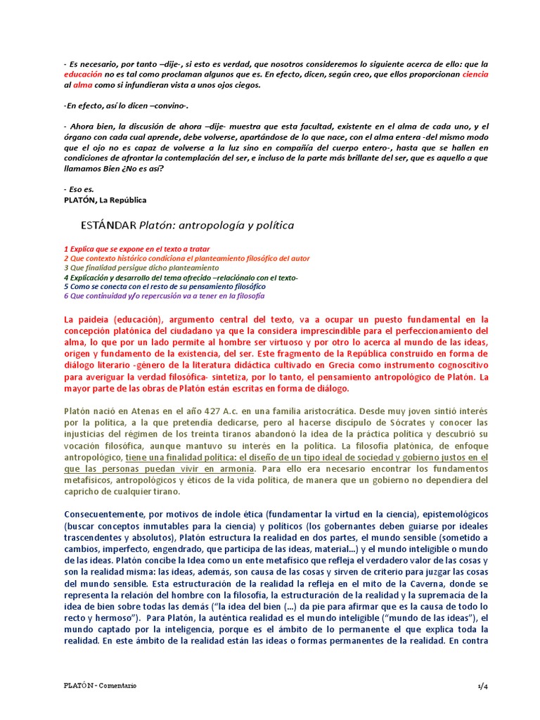 Platon | PDF | Platón | Realidad