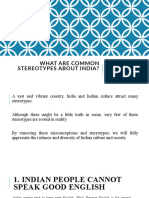What Are Common Stereotypes About India