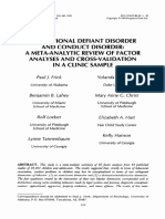 ODD and CD Meta Analysis Factor Analyses