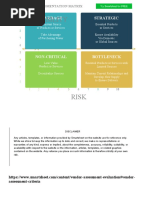 Kraljic Vendor Segmentation Matrix