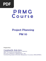 PRMG Course - Project Planning Book