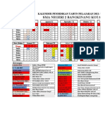 Kalender Akademik SMAN 2 BKN 2021-2022