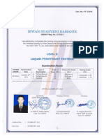 PT Certificate