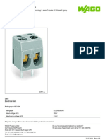 Data Sheet - Item Number: 237-102 PCB Terminal Block 2.5 MM Pin Spacing 5 MM 2-Pole 2,50 MM Gray
