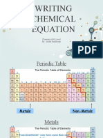 Chemis - Writing Chemical Equation