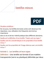 Les Lentilles Minces (3)