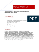 Physics Project Parallelogram Law of Vector Addition