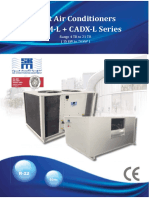 Split Air Conditioners ACUM-L + CADX-L Series: Range 4 TR To 21 TR (15 KW To 74 KW)