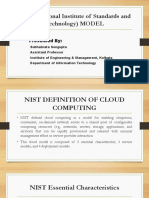 NIST (National Institute of Standards and Technology) MODEL