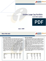 Golden Large Cap Portfolio: June 2021 Update